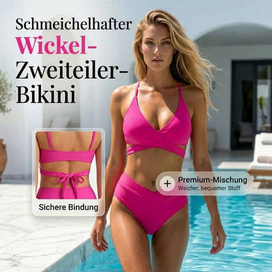 👙🌹 50% DE RÉDUCTION ! Ensemble de bikini deux pièces féminin à lacets – Sensuel, ajustable et parfait pour la plage et la piscine 💦