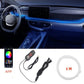 📢⏰🚗 PROMO -50% ! Bande LED Néon d'Ambiance pour Intérieur Voiture – Synchronisation Musicale, Bluetooth, 7 Couleurs (USB 5V)