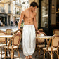 Pantalon harem homme décontracté à chevilles élastiques