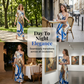 Robe maxi pour femme à épaule unique et imprimé abstrait