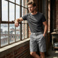 Short cargo classique pour homme avec poches