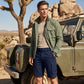Short cargo classique pour homme avec poches