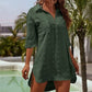 Chemise décontractée oversize en mousseline jacquard pour femme