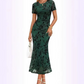 🌸 50% OFF NOW!💃 Women's Floral Mesh Mermaid Dress – Ruched Waist & Romantic Style – Perfect for Date Night ✨