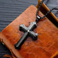 📢📢50 % DE RÉDUCTION !! ⏰Collier Croix du Notre Père pour homme
