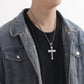 📢📢50 % DE RÉDUCTION !! ⏰Collier Croix du Notre Père pour homme