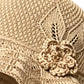 📢📢40 % DE RÉDUCTION !! ⏰Chapeau bob au crochet pour femme, orné d'une fleur
