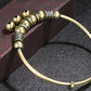 ✨💫 PROMO -50% ! Bracelet Cloche en Laiton Vintage – Réglable Push-Pull, Léger 15g, 3 Clochettes Mélodiques