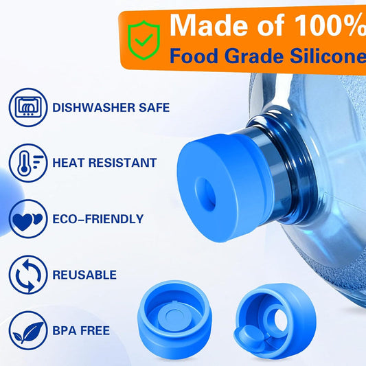 Bouchon en Silicone Réutilisable pour Bonbonne d'Eau
