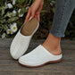 Mules à enfiler pour femme, ajourées et à plateforme