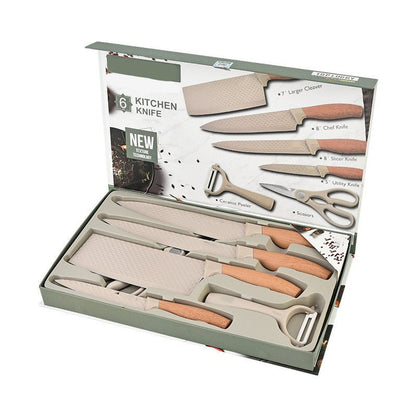 Set de 6 Couteaux de Cuisine Antiadhésifs