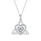 ⏳Spécial à durée limitée⏰Collier avec pendentif en forme de cœur et nœud celtique💎📿