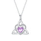 ⏳Spécial à durée limitée⏰Collier avec pendentif en forme de cœur et nœud celtique💎📿