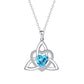 ⏳Spécial à durée limitée⏰Collier avec pendentif en forme de cœur et nœud celtique💎📿