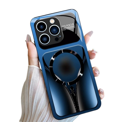 📢⏰📱 PROMO -50% ! Coque Téléphone Magnétique Verre Trempé – Élégante, Antichoc, Anneau Magnétique, 5 Couleurs (iPhone 12-17 Pro Max)