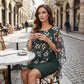 👗 50% DE RÉDUCTION POUR UNE DURÉE LIMITÉE ! ✨ Ensemble robe et boléro fleuri – Élégant et féminin ✨