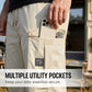 👖 50 % DE RÉDUCTION EN CE MOMENT ! 🛠️ Pantalon stretch pour homme avec poches – Poches multiples et taille à cordon – Pantalon droit décontracté – Idéal pour le travail, les voyages ou les journées actives 🏃‍♂️
