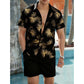 Ensemble 2 pièces chemise hawaïenne et short pour homme