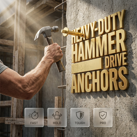 ⚒️🔨 PROMO FLASH 50% ! Set de 60 Ancres à Marteau Professionnelles – Acier Galvanisé Haute Résistance, pour Béton & Brique, Fixation Rapide & Sécurisée 🧱