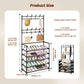 Rack multifonction pour chaussures et manteaux d’entrée