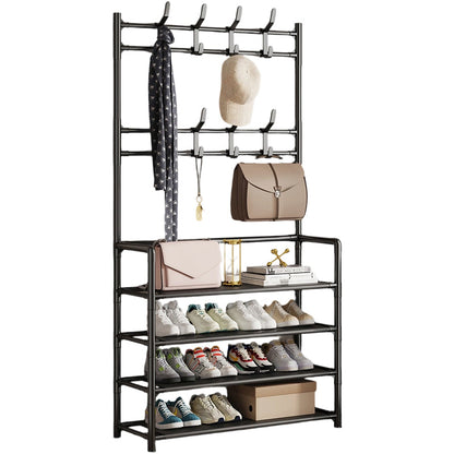 Rack multifonction pour chaussures et manteaux d’entrée