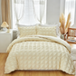 📢⏰🛏️ DERNIER JOUR – PROMO -50% ! Ensemble de Housse de Couette 3 Pièces – Texture Plissée, 6 Couleurs, 7 Tailles, Lavable en Machine