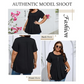 👚 56% DE RÉDUCTION ✨ T-shirt femme à plis devant & manches bouffantes – Doux, respirant & élégant – Parfait pour le bureau, le brunch ou les journées de printemps 🌸