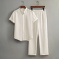 Ensemble homme 2 pièces texturé – chemise manches courtes et pantalon long