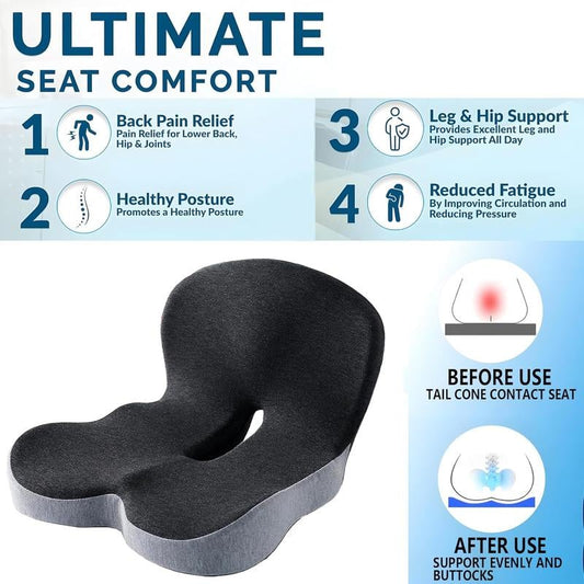 ✨ PROMO FLASH -50%Coussin de siège en mousse à mémoire de forme antidérapant