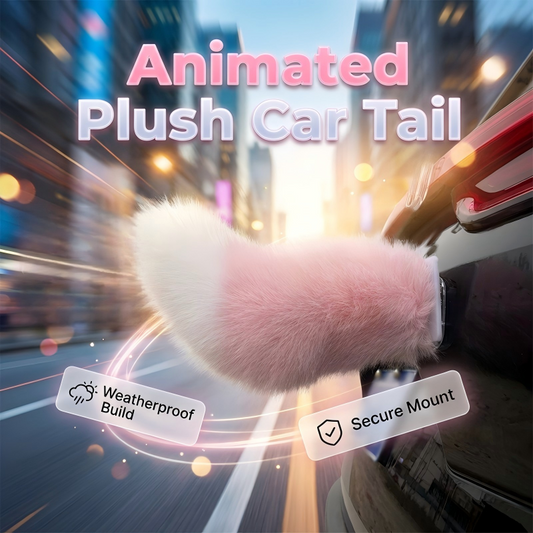 Queue de voiture électrique télécommandée en peluche