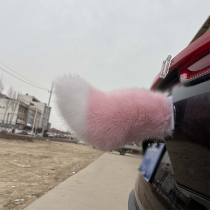 Queue de voiture électrique télécommandée en peluche