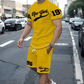 Ensemble T-Shirt à Imprimé et Short pour Homme (Été)