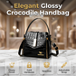 Sac à main femme motif crocodile brillant