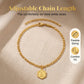 📢📢-50% !! ⏰Bracelet de cheville initial doré avec chaîne Figaro