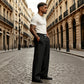 Pantalon de costume large moderne pour homme