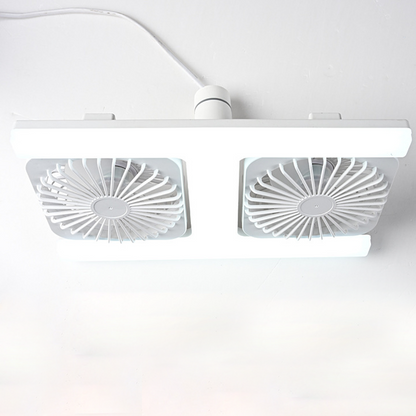 Ventilateur de plafond moderne 2 en 1 avec éclairage LED