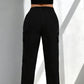 ✨ PROMO LIMITÉE 50% DE RÉDUCTION ! 👖 Pantalon Cargo Femme – Cordon, Poches, Coupe Droite 🌿