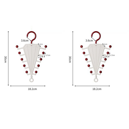 Rangement V‑shaped double face – Portant de rangement multifonction