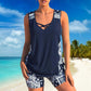 🩱 PROMOTION LIMITÉE -50% ! ✨ Maillot de bain deux pièces sportif – Encolure croisée, sèche-rapide, tailles inclusives 🌊