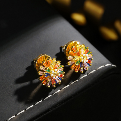 🎆 50% DE RÉDUCTION ✨ Boucles d'oreilles & collier feu d’artifice coloré – 2026 nouveau style – Bijoux de fête étincelants, légers & sans nickel – parfaits pour soirées, anniversaires ou célébrations 🎇