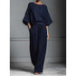 👗 50% DE RÉDUCTION 🏆 Ensemble deux pièces femme – Haut ample & pantalon large – Tissu fluide, coupe confortable & look élégant – parfait pour le bureau, les voyages ou les journées d’été 🌸
