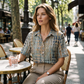 Blouse À Col Décontractée Coupe Ample pour Femme - Été