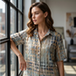 Blouse À Col Décontractée Coupe Ample pour Femme - Été
