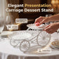 Présentoir de service carrosse à deux étages 🍰 Roulez partout, servez avec style – Deux plateaux spacieux & roulettes fluides ✨