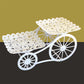 Présentoir de service carrosse à deux étages 🍰 Roulez partout, servez avec style – Deux plateaux spacieux & roulettes fluides ✨