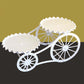 Présentoir de service carrosse à deux étages 🍰 Roulez partout, servez avec style – Deux plateaux spacieux & roulettes fluides ✨