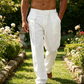 Pantalon décontracté à ceinture élastique léger pour homme