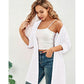🧥 PROMOTION LIMITÉE -50% ! ✨ Cardigan ouvert femme grande taille – Léger, mi‑long, manches courtes 🍁