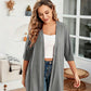 🧥 PROMOTION LIMITÉE -50% ! ✨ Cardigan ouvert femme grande taille – Léger, mi‑long, manches courtes 🍁