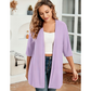 🧥 PROMOTION LIMITÉE -50% ! ✨ Cardigan ouvert femme grande taille – Léger, mi‑long, manches courtes 🍁